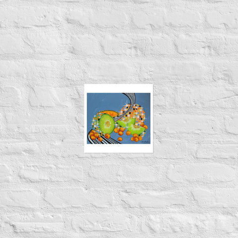 Basic Print- DiscoFruit- Honeydew and Cantaloupe