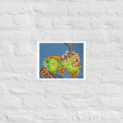 Basic Print- DiscoFruit- Honeydew and Cantaloupe