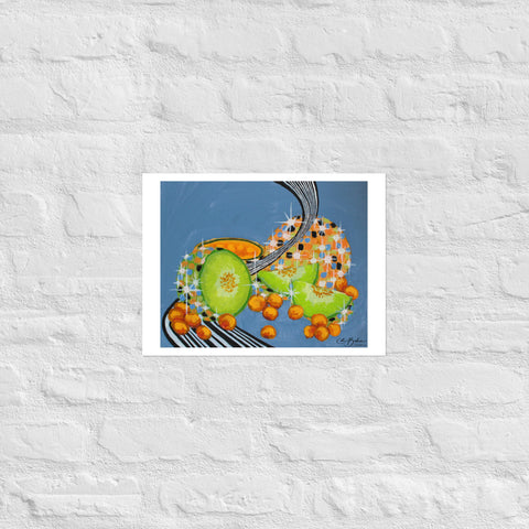 Basic Print- DiscoFruit- Honeydew and Cantaloupe