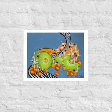 Basic Print- DiscoFruit- Honeydew and Cantaloupe