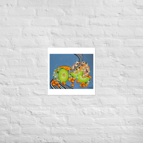 Basic Print- DiscoFruit- Honeydew and Cantaloupe