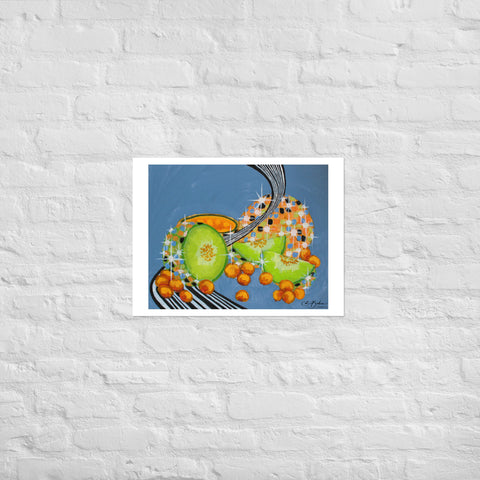 Basic Print- DiscoFruit- Honeydew and Cantaloupe