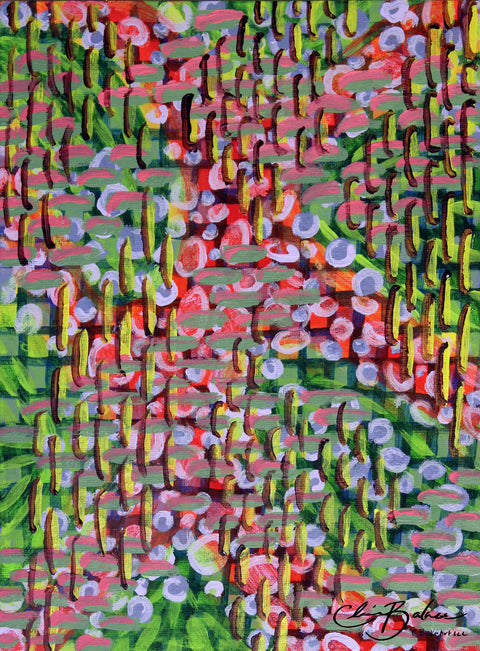 Abstract- Neon Rainbow Layers