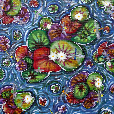 Basic Print- Bright Pond from Above