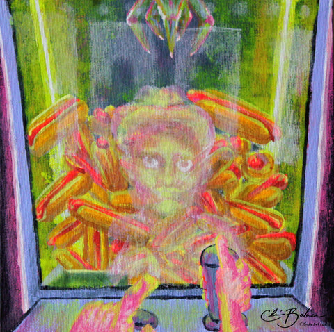 Basic Print-Hotdog Cowboy Claw Machine