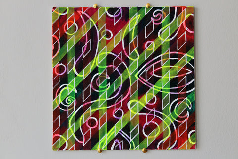 Neon Rainbow Abstract