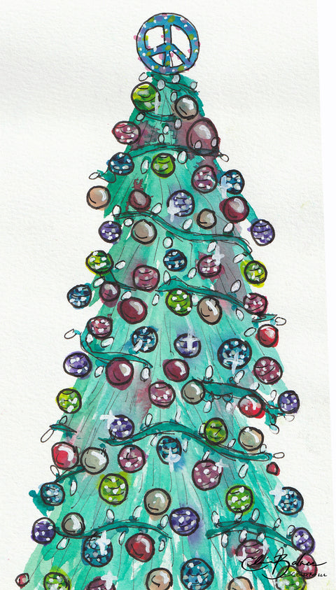 Basic Print- Peace Tree