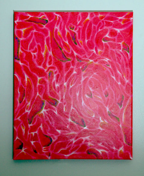 Water Reflections-Pink with Neon