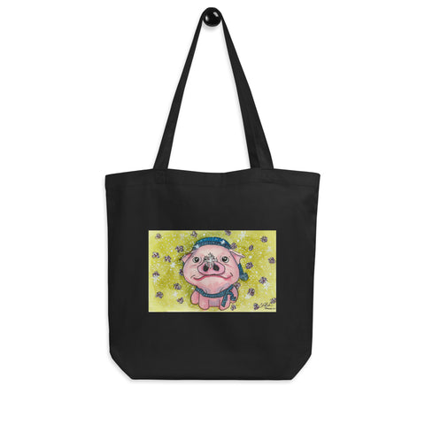 Tote Bag- Pigs First Snow