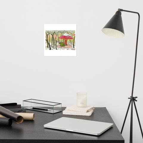 Basic Print- Frog and Snow