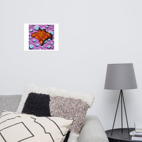 Basic Print-Square 5-Orange Chest