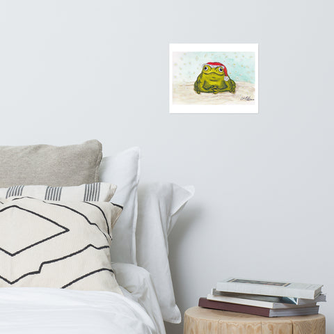 Basic Print- Santa Frog