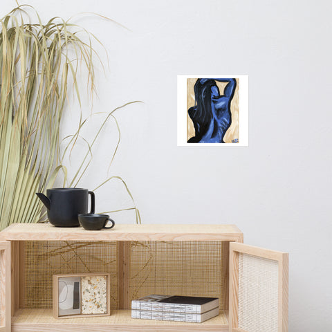 Basic Print-Blue Lady Back