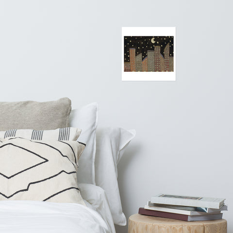 Basic Print-Night Skyline