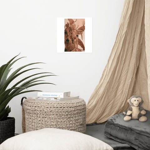 Basic Print-Sepia Mini Guy and Plant