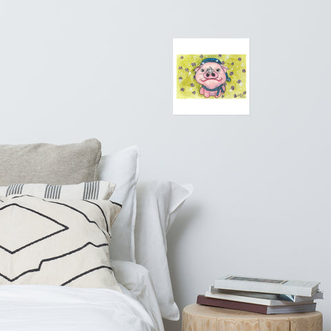 Basic Print- Pigs First Snow