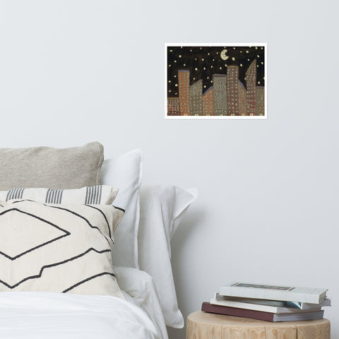 Basic Print-Night Skyline