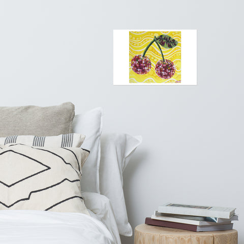 Basic Print- Disco Fruit- Cherries