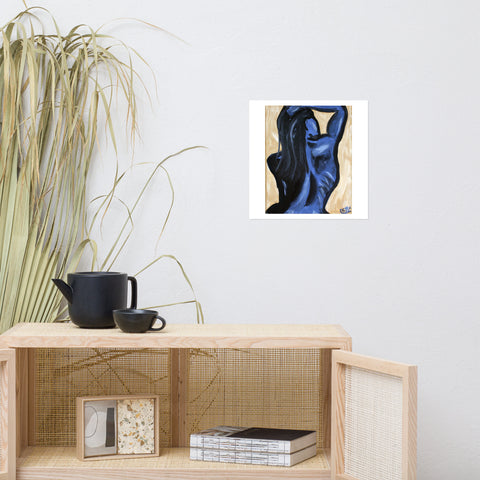 Basic Print-Blue Lady Back