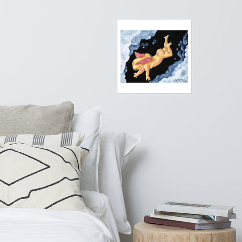 Basic Print-Naked Cherub Butt