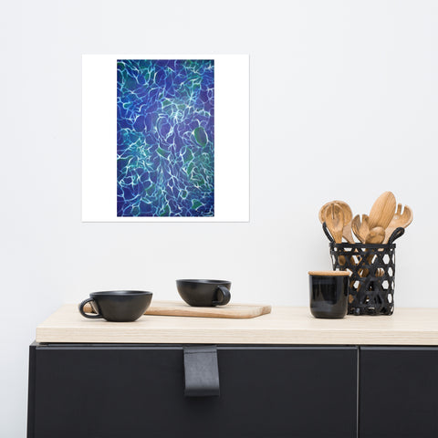 Basic Print- Water Reflections- Blue & Green