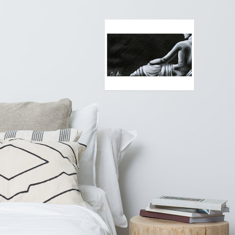 Basic Print-Statuesque Series- Grayscale F/Side