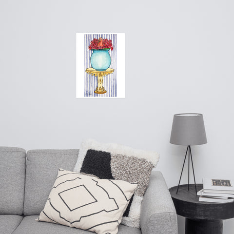 Basic Print-Bird Series-Vase