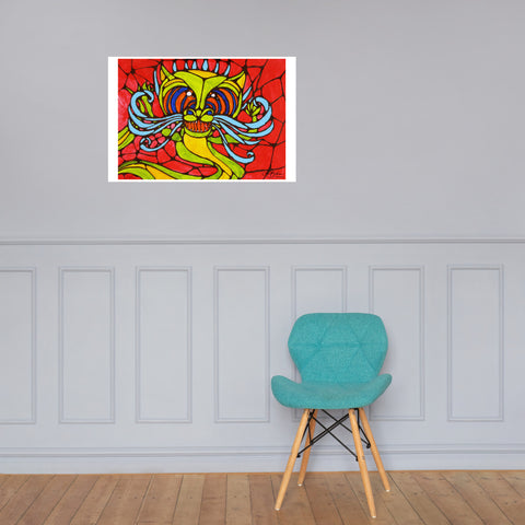 Basic Print- Stained Glass Dragon