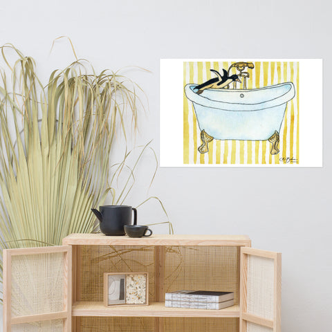 Basic Print-Bird Series- Bathtub