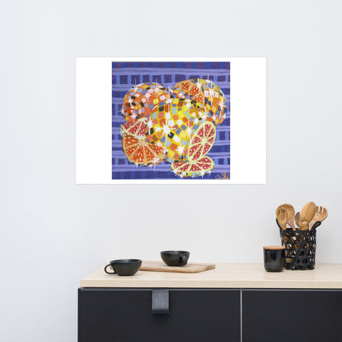 Basic Print- Disco Fruit- Oranges & Grapefruit