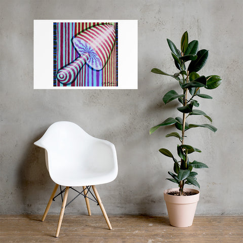 Basic Print-Mushroom Striped