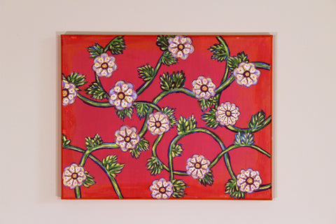 Flower Vines with Gold