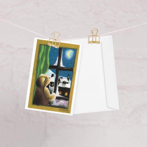 Greeting card- Winter Window View