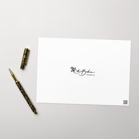 Greeting card- Cozy Penguin