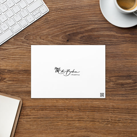 Greeting card- Pigs First Snow