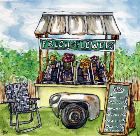 Basic Print-Flower Cart