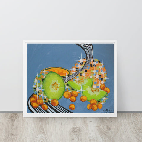 Upgraded Prints- DiscoFruit- Cantaloupe and Honeydew