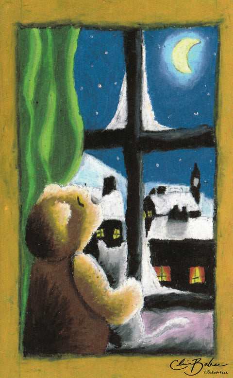 Greeting card- Winter Window View
