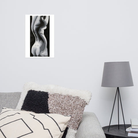 Print-Statuesque Series- Grayscale F/Back