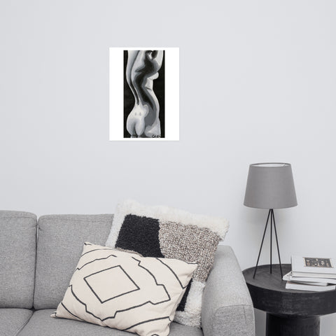 Print-Statuesque Series- Grayscale F/Back