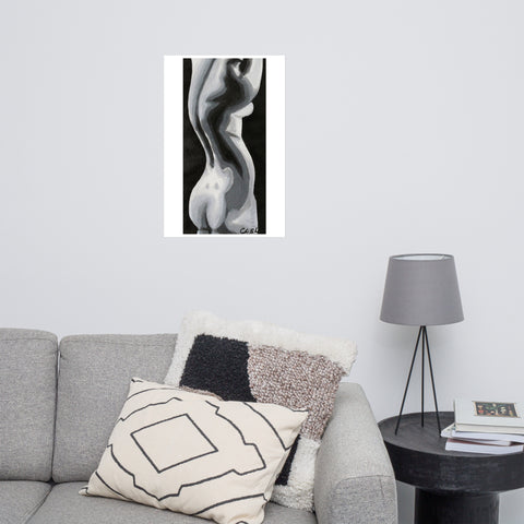 Print-Statuesque Series- Grayscale F/Back