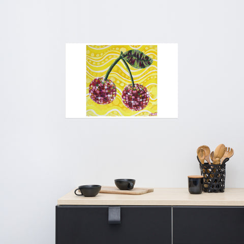 Print- Disco Fruit- Cherries