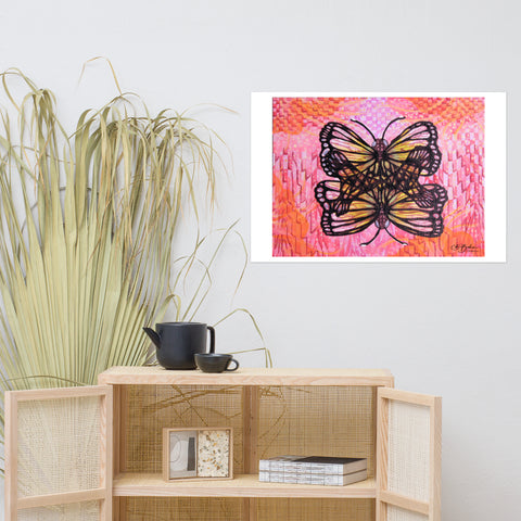 Print- Butterfly- Checkered Mirrored
