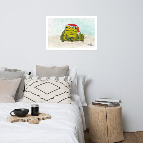 Print- Santa Frog