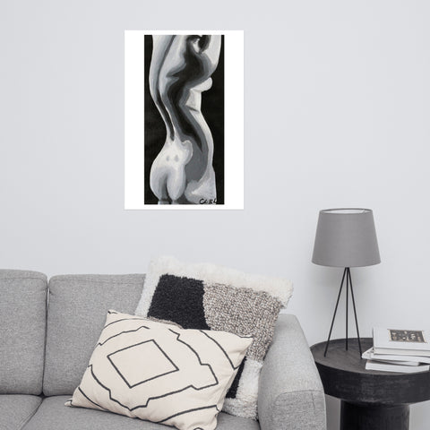 Print-Statuesque Series- Grayscale F/Back